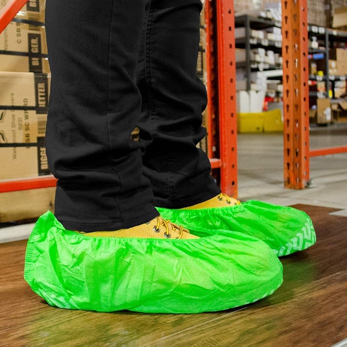 ShuBee Original Disposable, Extra-Large Boot and Shoe Covers, Thicker & Stronger, Durable Protection for Floors - 50 Pairs