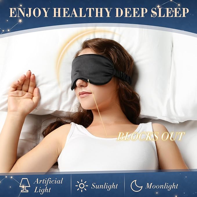 Cuffbow 36 Pcs Silk Sleep Eye Masks Bulk Satin Eye Cover Blindfold Eyeshade with Adjustable Elastic Strap for Women Men Sleeping Travel Wedding Gift(Green, Navy Blue, Black)