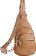 BOSTANTEN Sling Bag for Women Leather Crossbody Bags Fanny Pack Chest Bag for Travel