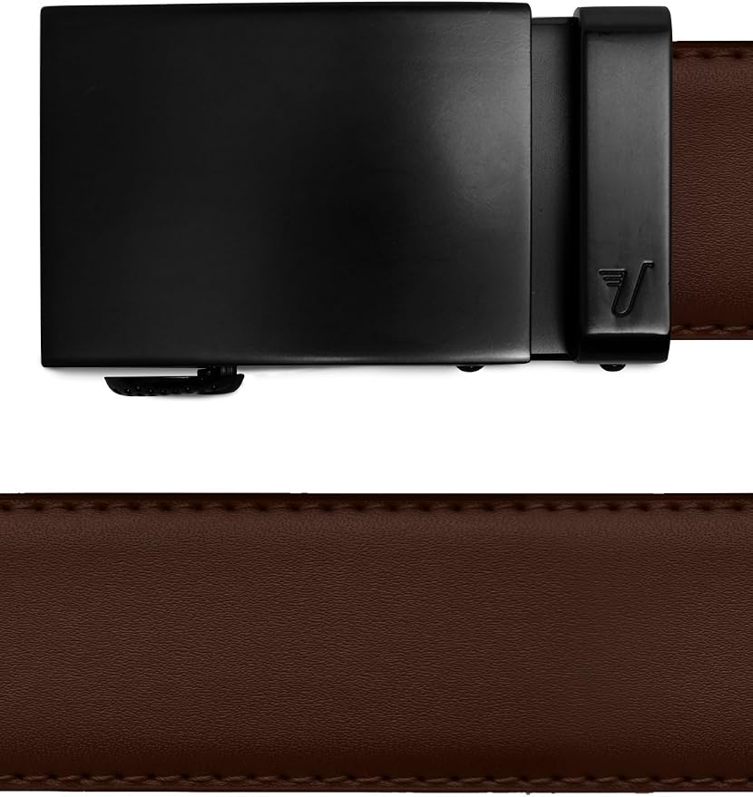 Mission Belt Men's Leather Ratchet Belt, 40mm Metal Collection