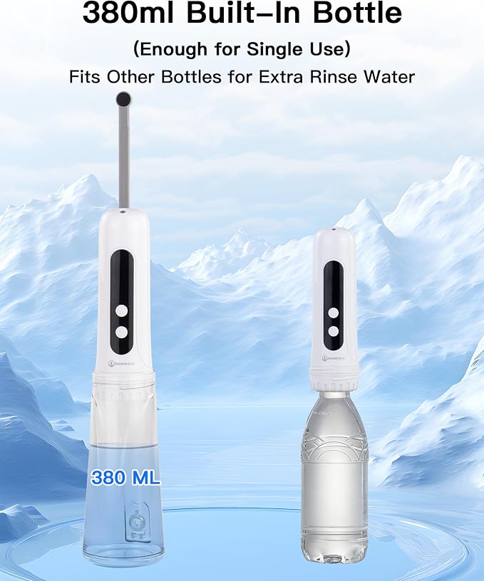 Portable Bidet for Travel, 800mAh Electric Handheld Bidet with 380ml Bottle