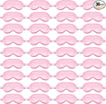 Cuffbow 36 Pcs Silk Sleep Eye Masks Bulk Satin Eye Cover Blindfold Eyeshade with Adjustable Elastic Strap for Women Men Sleeping Travel Wedding Gift(Pink)