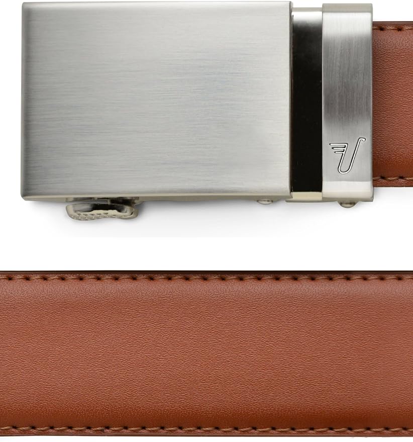 Mission Belt Men's Leather Ratchet Belt, 40mm Metal Collection
