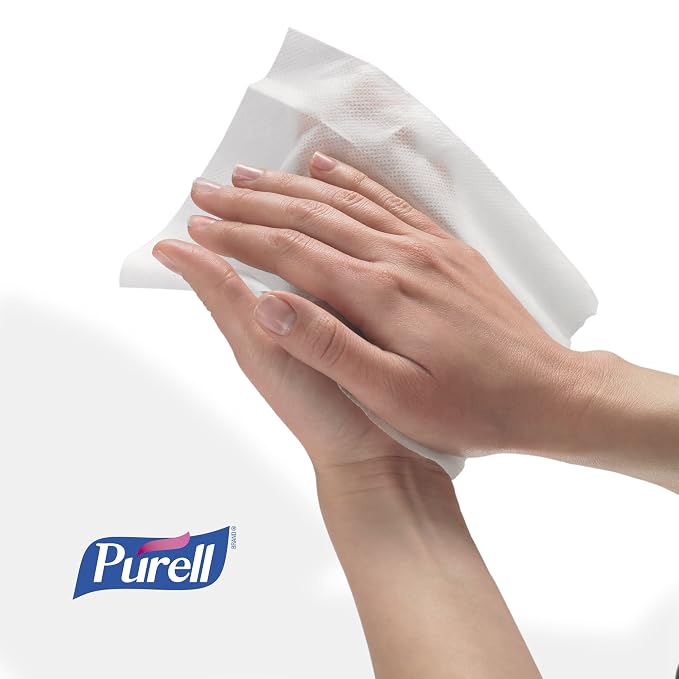 PURELL Hand Sanitizing Wipes, Fresh Citrus Scent, 270 Count Alcohol-free formula Sanitizing Wipes in Eco-Fit Canister (Case of 6) - 9113-06