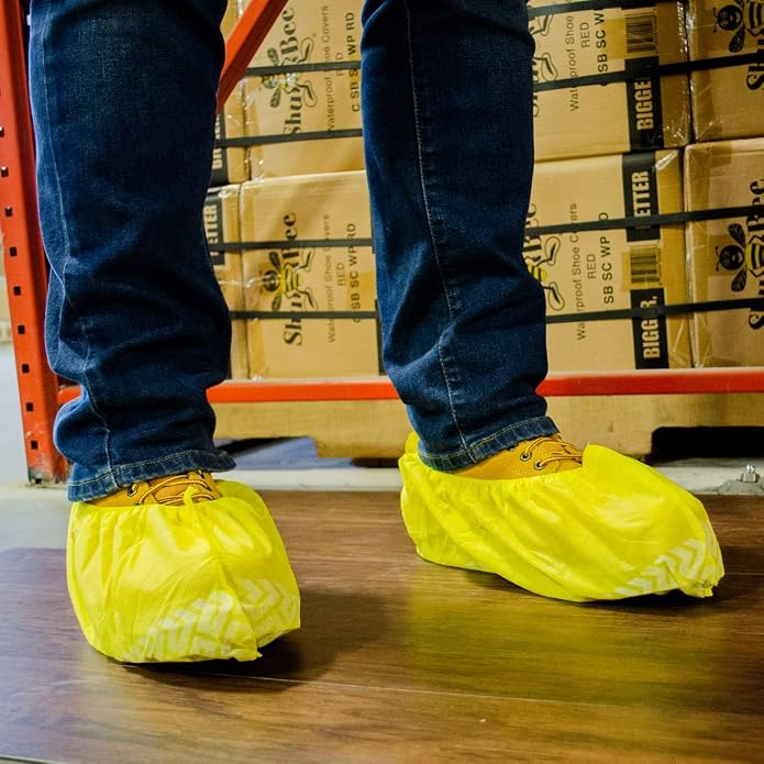 ShuBee Original Disposable, Extra-Large Boot and Shoe Covers, Thicker & Stronger, Durable Protection for Floors - 50 Pairs