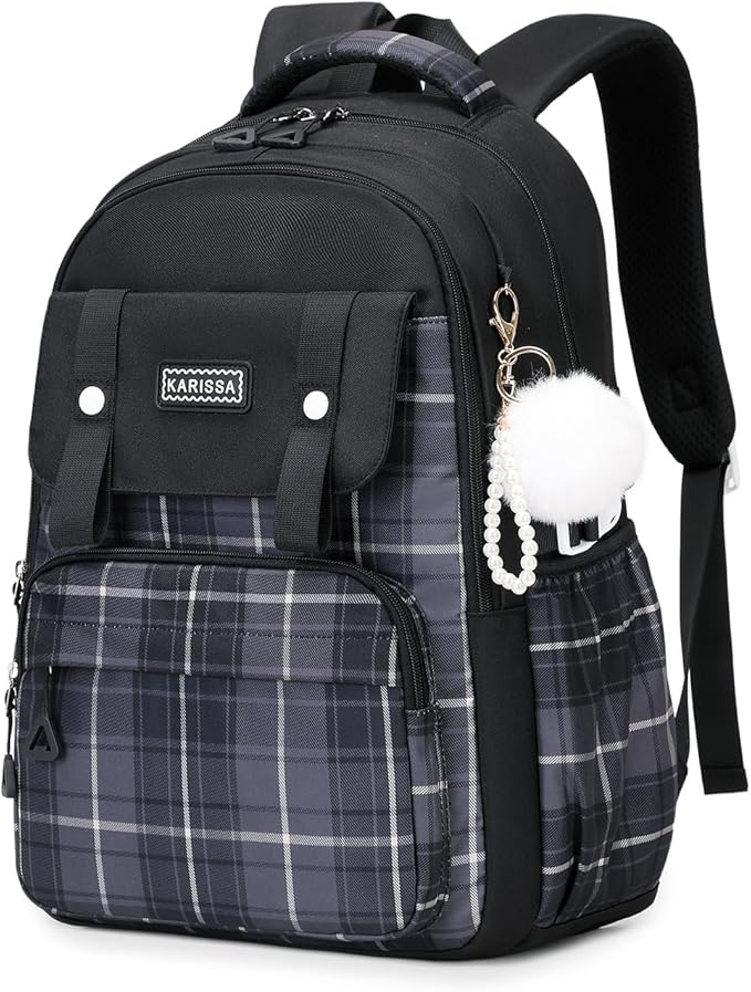 MUSEVOS Girls Backpack, Ideal School Backpack for Girls from Elementary to Teen Years, Kawaii Bookbag Cute Large Capacity