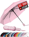 Repel Windproof Travel Umbrella - Compact & Withstands Winds up to 100MPH , Strongest Premium Auto Folding Umbrella for Rain and Sun - Durable, Light & Portable for Women & Men , Fits Backpack & Cars
