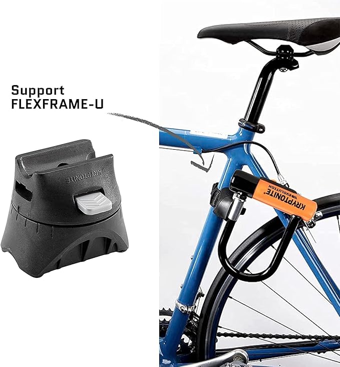 Kryptonite Evolution Mini-7 Bike U-Lock, 13mm Steel Shackle, 4 ft Cable | bike-locks