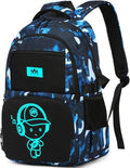 Bluboon Kids Backpack Boys Camo Bookbag Teens Elementary School Bag Daypack Travel Back Pack Middle school (Camo-boy)