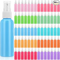 LemonRoad 100 Pack 2 oz Mini Spray Bottles Bulk Small Plastic Fine Mist Spray Bottles Pink Blue Asst Colors Leak Proof Mini Empty Refillable Travel Size Hair Colorful Sprayer Bottle for Cleaning