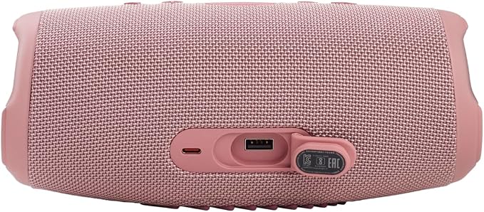 JBL CHARGE 5 - Portable Waterproof (IP67) Bluetooth Speaker with Powerbank USB Charge out, 20 hours playtime, JBL Partyboost (Pink)