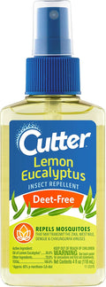 Cutter Lemon Eucalyptus Insect Repellent 4 Ounces, DEET-Free Pump Spray
