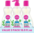 Dapple Baby Fragrance Free Bottle & Dish Soap - (3 Pack) 16.9 fl oz - Cleans Baby Bottles, Sippy Cups, Pacifiers, Breast Pumps, & More - Gently Removes Milk Film & Odors - Includes 1 Pump