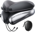 Neck Pillow for Traveling, Travel Pillows for Airplanes, Adjustable Neck Pillow Airplane Travel Essentials - 2 Layer Patented | Inflatable Air Loop & Memory Foam for 360° Ergonomic Support