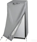 Refrigerator Cover for Most 3.0 Cu Ft Freezer, Waterproof & Dustproof Fridge Cover for Protecting Upright Freezers/Beverage Refrigerator-Grey (23"W x 23"D x 34"H)