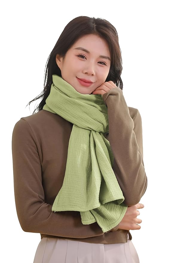 TADO MUSLIN 2-Pack Nursing Covers for Breastfeeding, 100% Organic Cotton Muslin Nursing Cover for Mom, Soft Breathable Breastfeeding Cover, Full Privacy Cover for Nursing, Regular Coverage Green