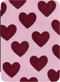 Casely Kindle Case | Whole Lotta Love | Plum Hearts | Compatible with 7” Kindle Colorsoft and 7” Kindle Paperwhite (12th Gen)