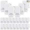 24 Pack White Mini Hand Sanitizer Spray Keychain Thank You Hand Sanitizer Mist Travel Size Bulk Employee Appreciation Gift for Team Coworker Scent Moisturizing Hydrating for Gym Purse Backpack