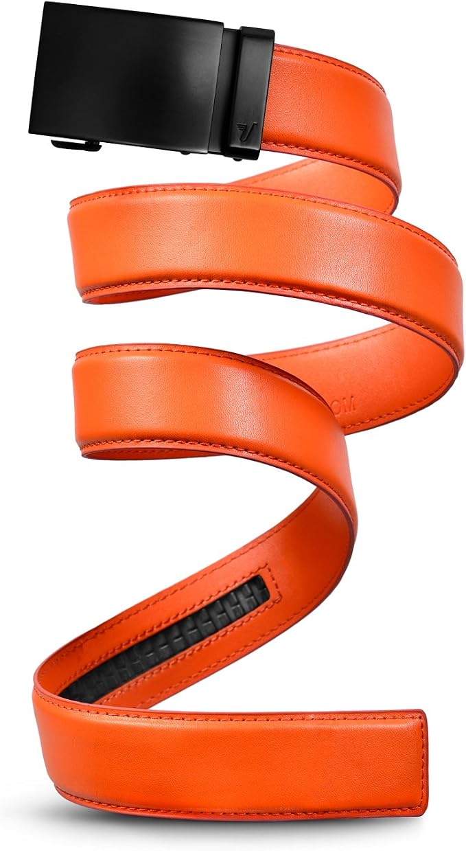 Mission Belt Men's Leather Ratchet Belt, 40mm Metal Collection