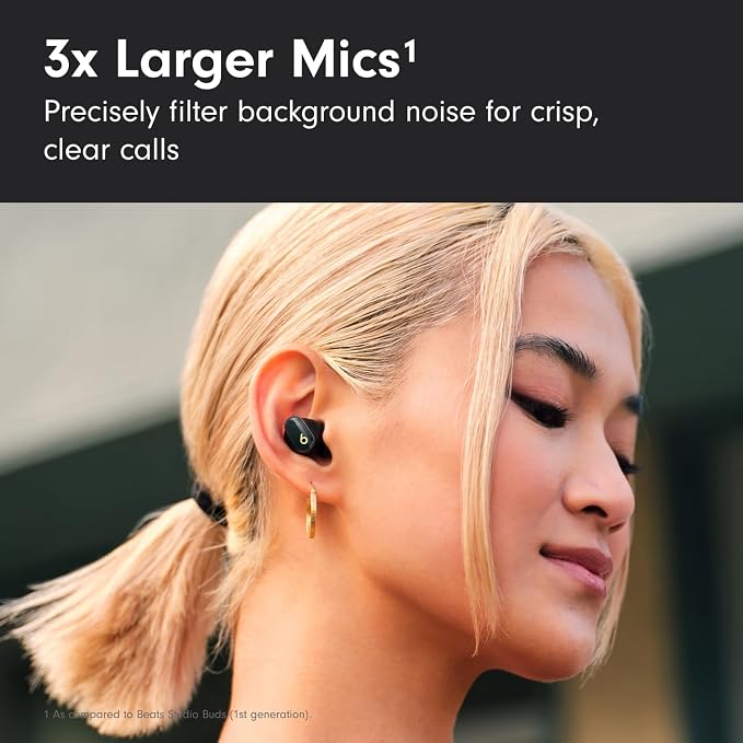 Beats Studio Buds + - Black / Gold with AppleCare+ (2 Years)