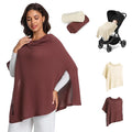 2pk Nursing Cover for Breastfeeding, Soft & Breathable Privacy Poncho, Multi-Use Feeding Shawl, Comfortable & Portable Breastfeeding Cover for Women Includes Mesh Laundry Bag