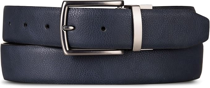 Nautica Men's Reversible Leather Belt | 2-in-1 | Classic | Everyday | Business | Work | Dress | Casual | Metal Buckle