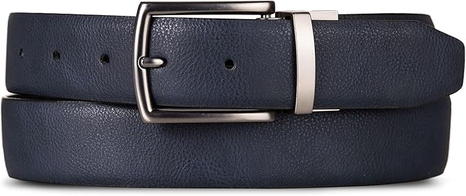 Nautica Men's Reversible Leather Belt | 2-in-1 | Classic | Everyday | Business | Work | Dress | Casual | Metal Buckle