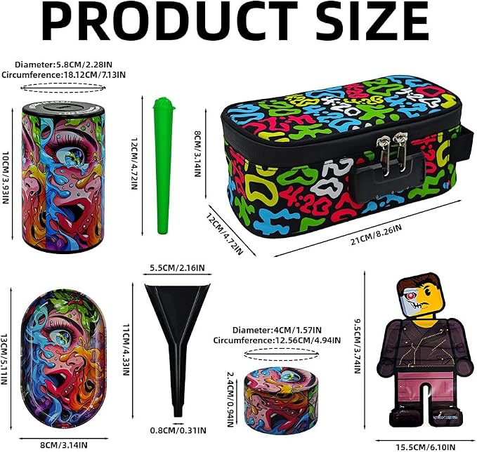Smell Proof Bag with Combination Lock & Waterproof Zipper, Carbon Lining, Airtight Container for Secure Storage | Great Gift for Home, Travel & Organizing