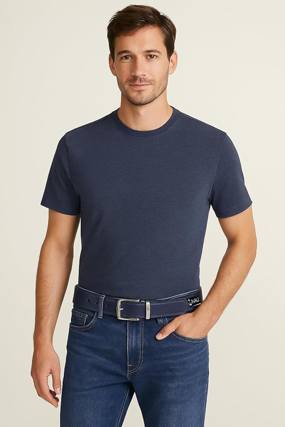 Nautica Men's Reversible Leather Belt | 2-in-1 | Classic | Everyday | Business | Work | Dress | Casual | Metal Buckle