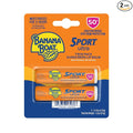 Banana Boat Sport Ultra SPF 50 Lip Sunscreen Twin Pack SPF Lip Balm Pack, Banana Boat Lip Balm SPF 50, Oxybenzone Free Sunscreen, Lip Sunblock, Travel Size Sunscreen for Lips, 2 Pack