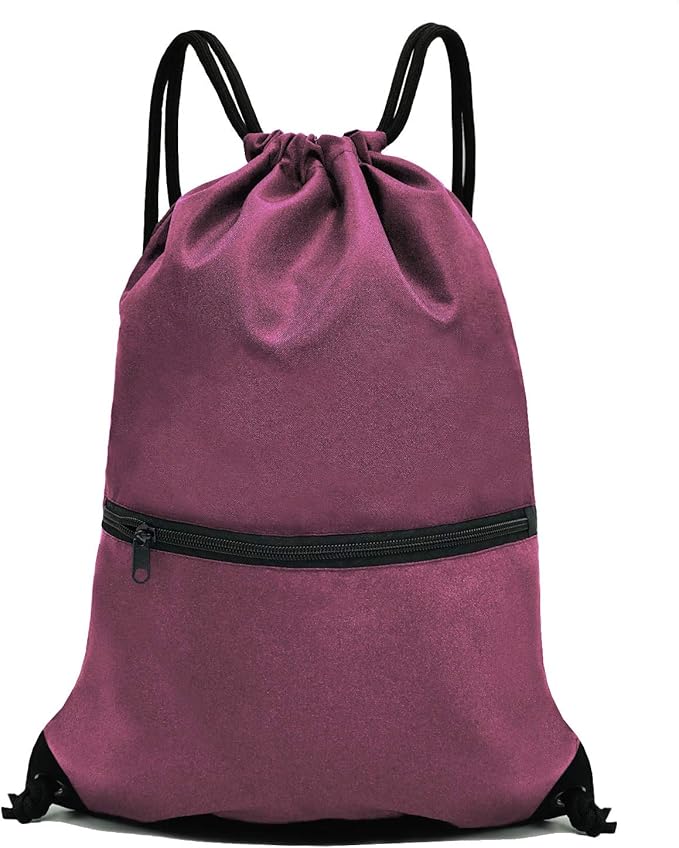 HOLYLUCK Drawstring Backpack Bag Sport Gym Sackpack