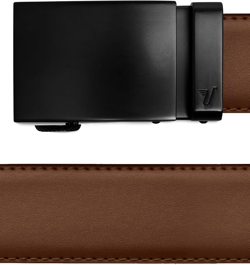 Mission Belt Men's Leather Ratchet Belt, 40mm Metal Collection