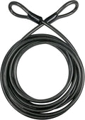 DELSWIN Heavy Duty Security Cable with Loops - 30FT Long Bike Lock Cable, 3/8 Inch (10mm) Thick Cut-Resistant Braided Steel Cables, Vinyl Coated for Bicycle, Boat, Kayak, Generator, Outdoor Patio Set