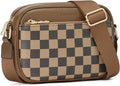 BOSTANTEN Quilted Crossbody Bags for Women Vegan Leather Purses Shoulder Handbags with Wide Strap