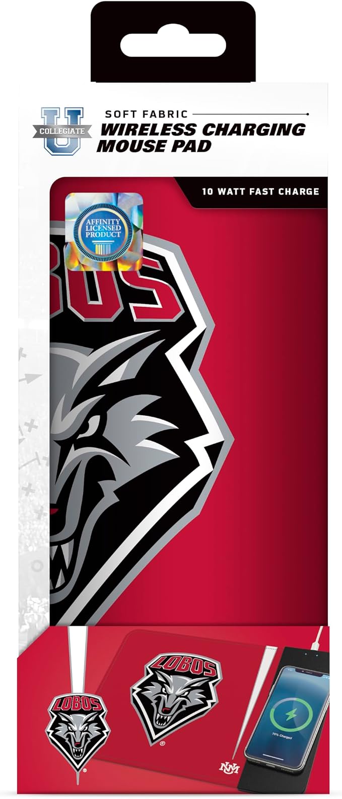 SOAR NCAA Unisex Cell Phone Wireless Charging Mouse Pad