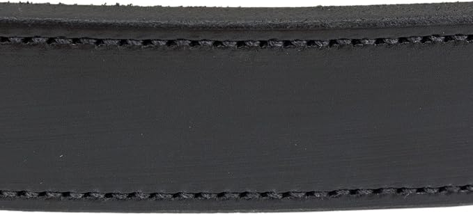 Hidden Money Pocket Travel Leather Belt (Size 38, Black)