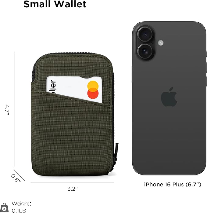 ALPAKA Zip Card Pouch - Holds 12-20 Cards, Cash Made With Weatherproof Fabric, YKK Zipper, RFID Blocking Card Wallet and Coin Pouch for Men