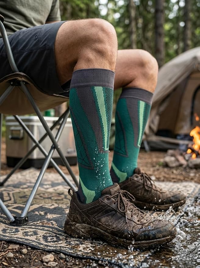 RANDY SUN Waterproof Breathable Knee High Kayaking Hunting Fishing Socks