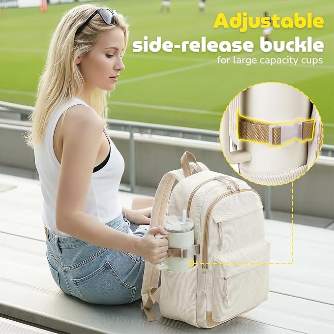 Bluboon School Backpack for Teen Girls Bookbags Elementary High School Corduroy Laptop Bags Women Travel Daypacks