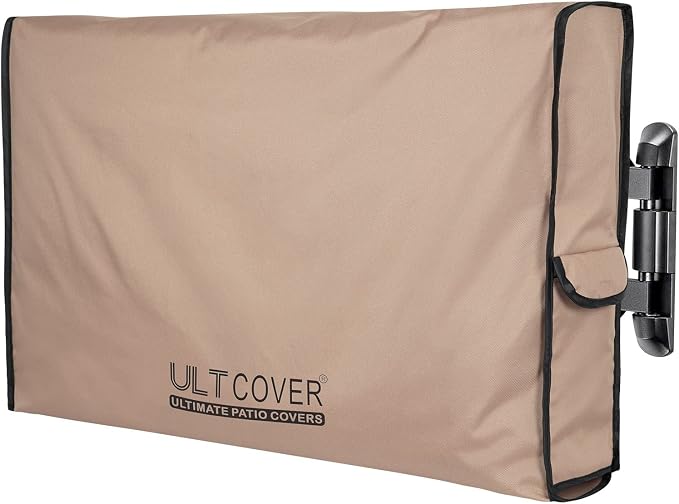 ULTCOVER Waterproof Outdoor TV Cover for 34-37 inch Outside Flat Screen Televisions with Mounts and Stands