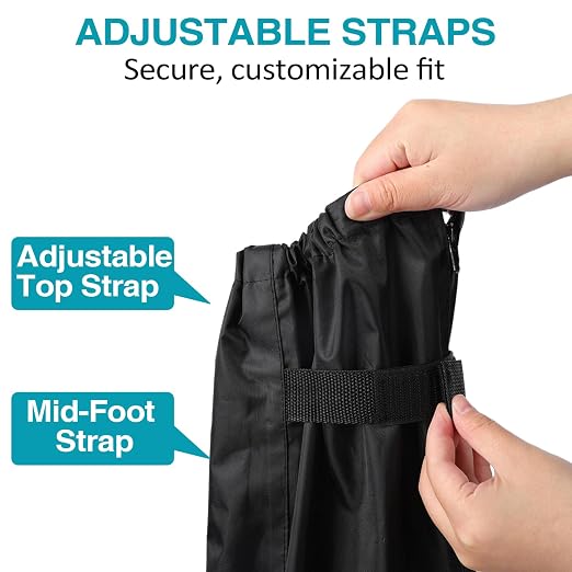Tall Walking Boot Cover Waterproof for Medical Boots | Fits high-top medical boots; measure your medical boot; waterproof nylon, adjustable straps, heavy-duty anti-slip sole