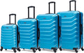 InUSA ENDURANCE Luggage with Spinner Wheels | Durable Lightweight Hardshell Suitcase, Travel Sets with Handle and Trolley | (20in, 24in, 28in, 32in) 4 Pieces Luggage Set | Teal