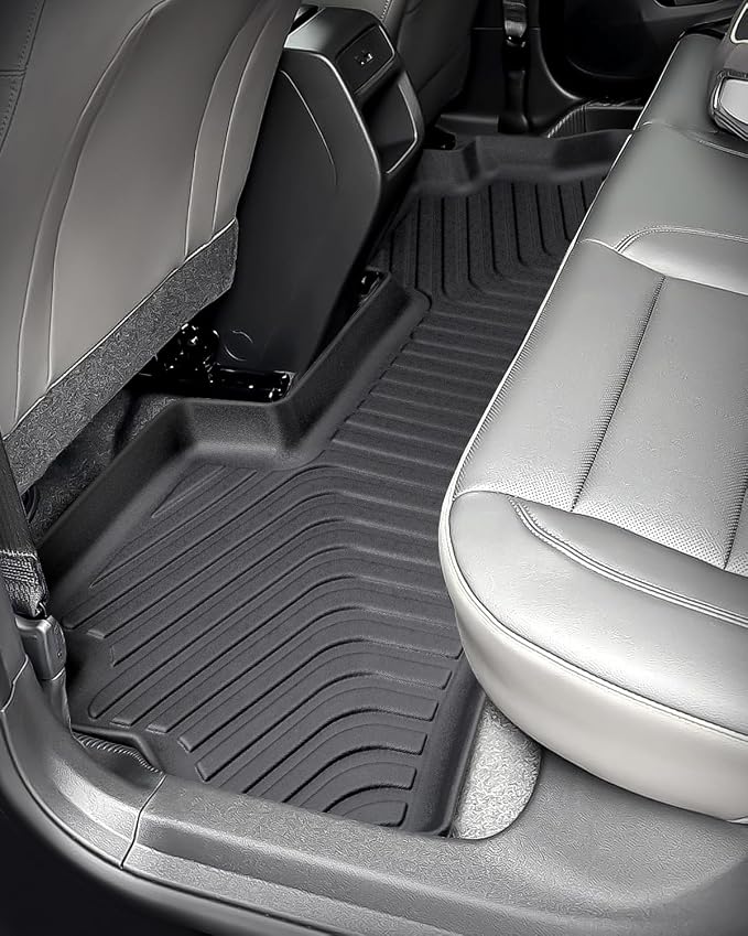 All Weather Rubber Floor Mats for Chevy Trax 2026 2025 2024 LS/LT/ACTIV/1RS/2RS, Trunk Mat Cargo Liner Custom Fit for Front & 2nd Row Backseat, Heavy Duty TPE Black Car Accessories for Buick Envista