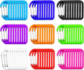 Shimeyao 180 Pcs Small Aluminum Clip Keychain Buckle Clip Bulk Mini Aluminum Ring Shape Small Lock Spring Snap Hook
