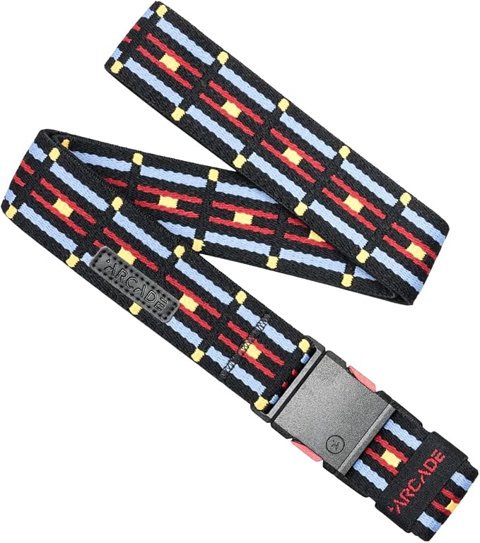 Arcade Belts A2 Slim Adventure Belt: Heavy Duty Stretch, Metal Free Buckle