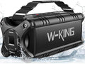 W-KING Bluetooth Speaker, 90W Max Loud IPX6 Waterproof Portable Speaker, 50W Deep Bass/Subwoofer *2/40H/EQ/TF/AUX, 105dB Large Boombox Outdoor Speakers Bluetooth Wireless for Party/Camping/Jobsite