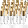 Domensi 30 Pcs 10/15/20/30 ml Perfume Travel Refillable Glass Bottles Spray Bottle Perfume Atomizer for Cologne Dispenser Leak-proof Fragrance Bottles Atomizer Pump Kit (20 ml,Gold)