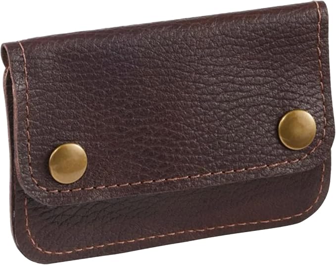 ROGUE WALLET Brown Travel Belt Wallet for Men – Full Grain Leather Cash Holder with Secure Snap Closure, Hidden Card & ID Carrier - Slim Travel Accessory for Everyday Carry