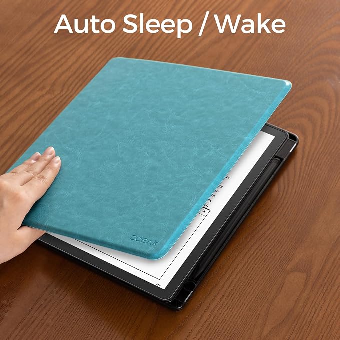 CoBak Case for Kindle Scribe - All New PU Leather Cover with Auto Sleep Wake Feature for Kindle Scribe 10.2" 2022 & 2024 Released with Pen Holder