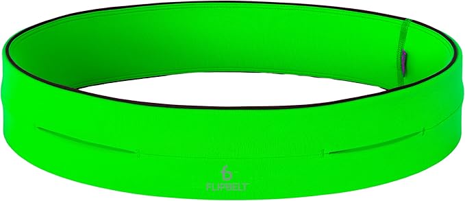 FlipBelt Classic Running Belt, Belt Bag & Fanny Pack for Men and Women - Phone Holder, Waist Pack, Running Accessories, Belt Pouch, Money Belt, USA Running Company